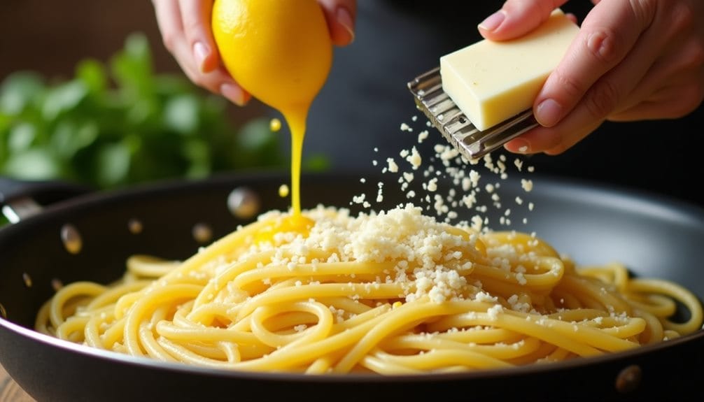 add lemon juice cheese