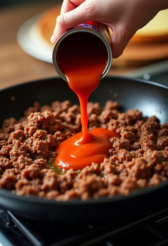add sloppy joe sauce