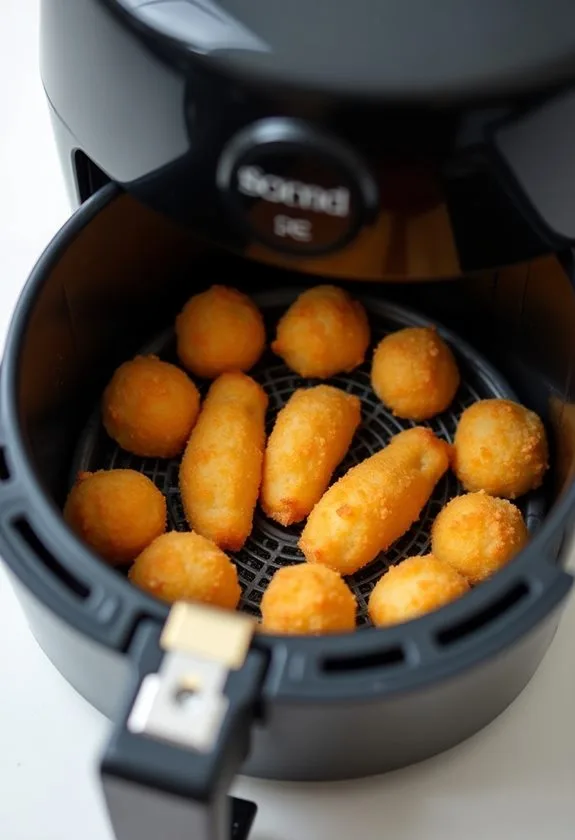 air fry mozzarella sticks