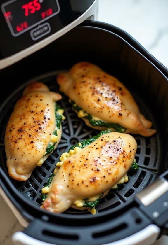 air fry stuffed chicken