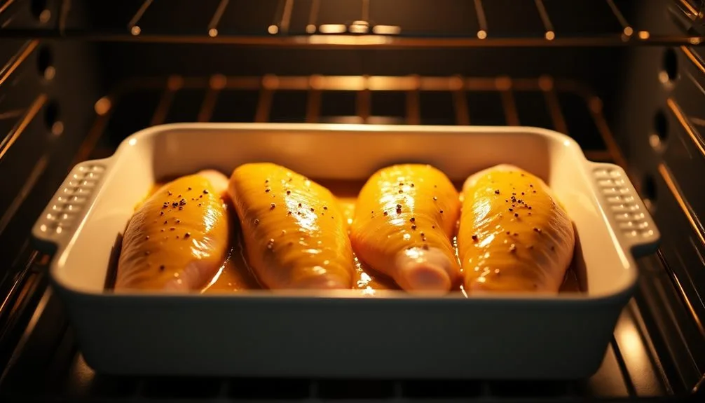 baking marinated chicken steps