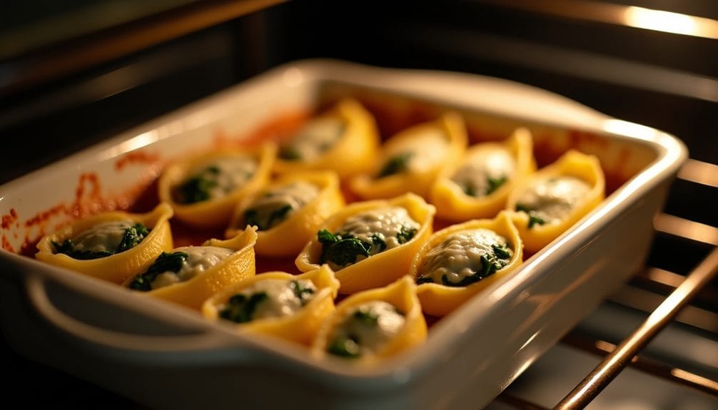 baking stuffed pasta shells