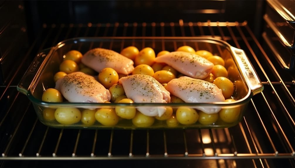 baking the final dish