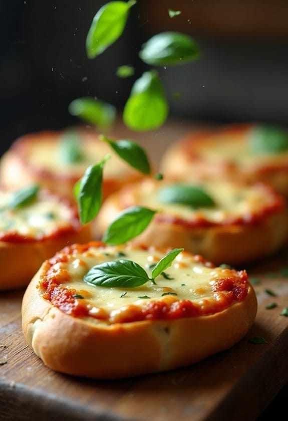 basil sprinkling and cooling