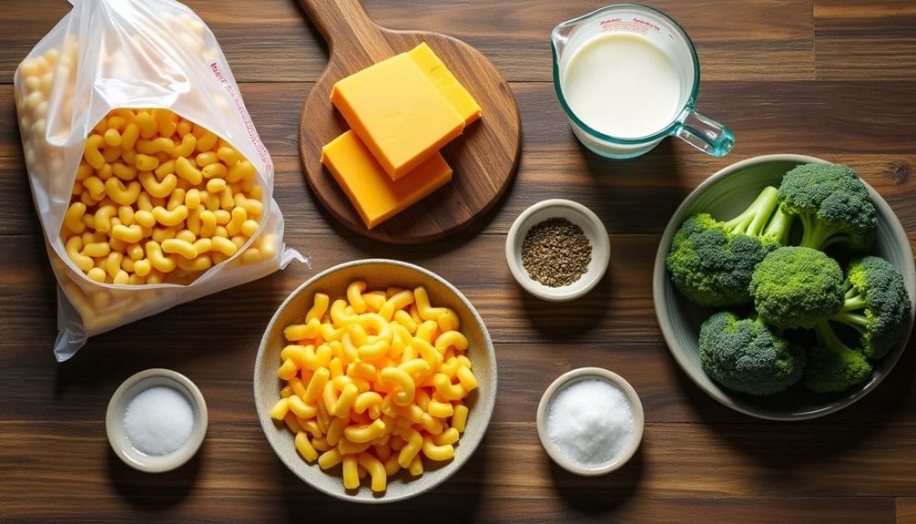 broccoli infused macaroni cheese