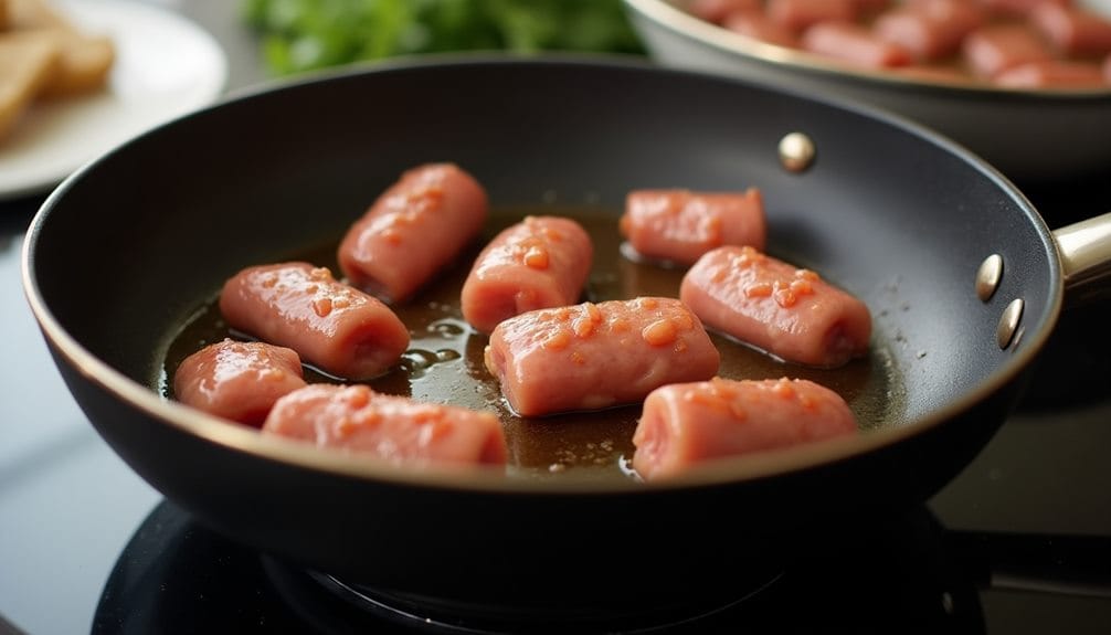 browning the sausage step
