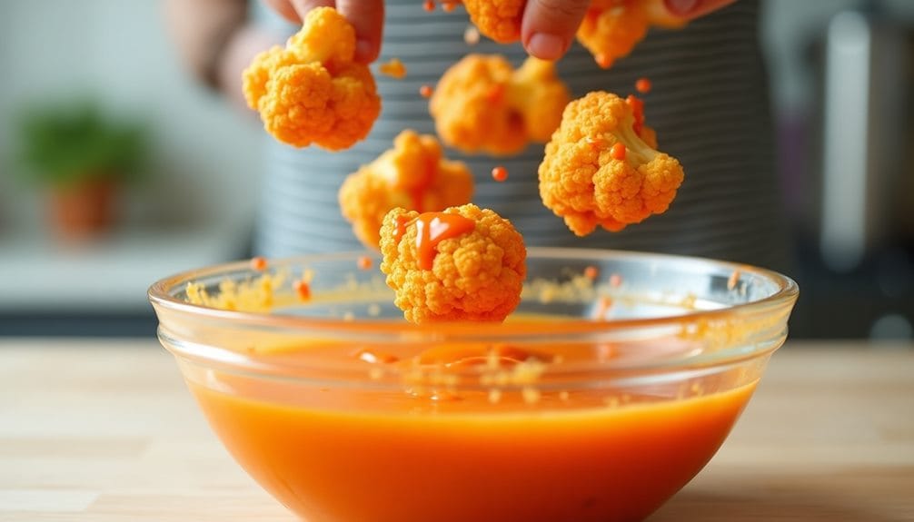 buffalo sauce cauliflower toss