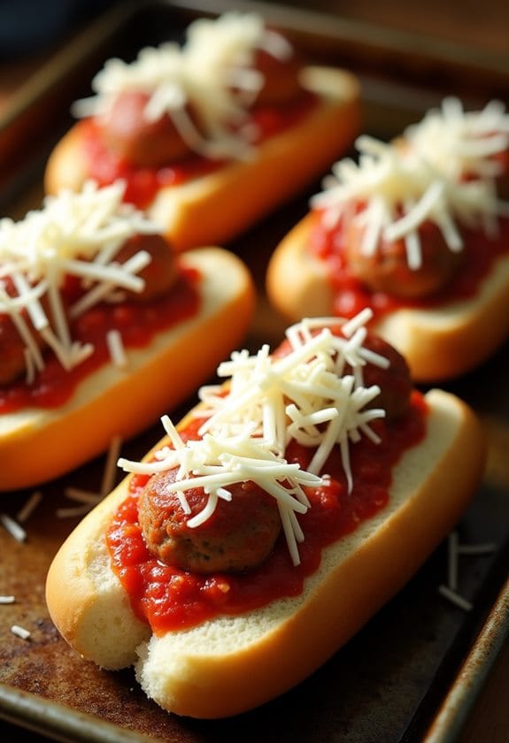 cheese topping and baking