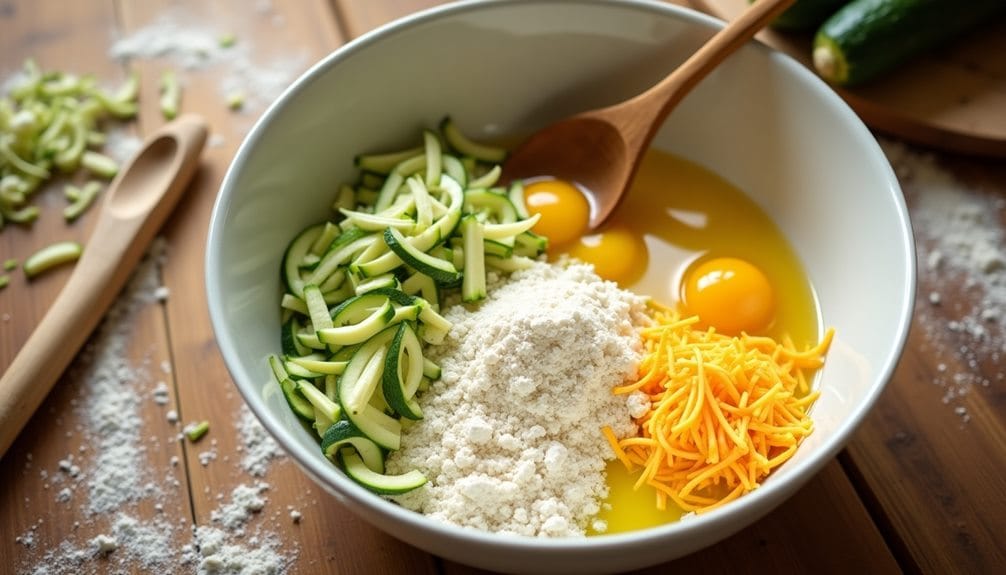 combine and mix ingredients