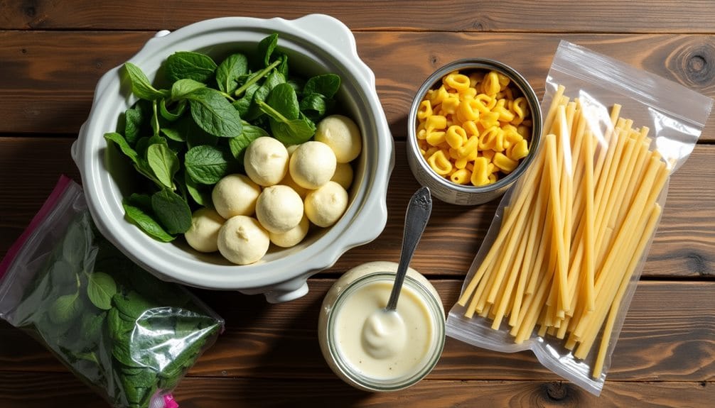 creamy spinach artichoke pasta