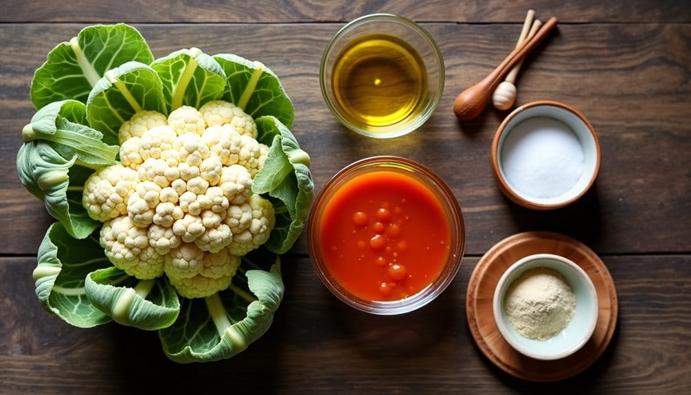crispy buffalo cauliflower bites