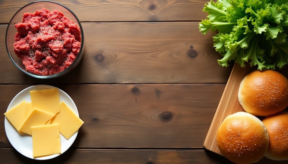 customizable burger options available