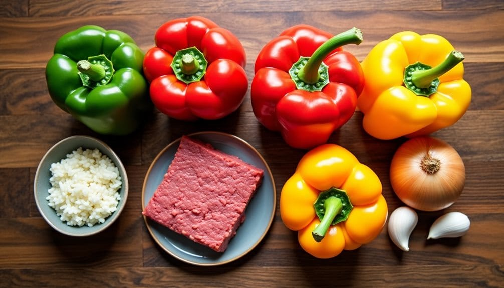 deliciously filled peppers