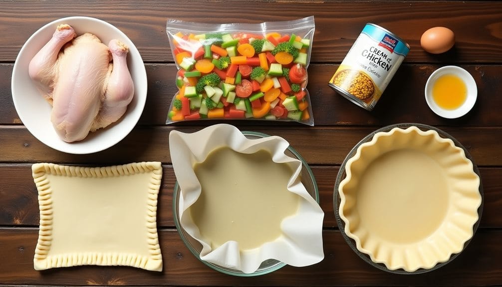 frozen chicken pot pie
