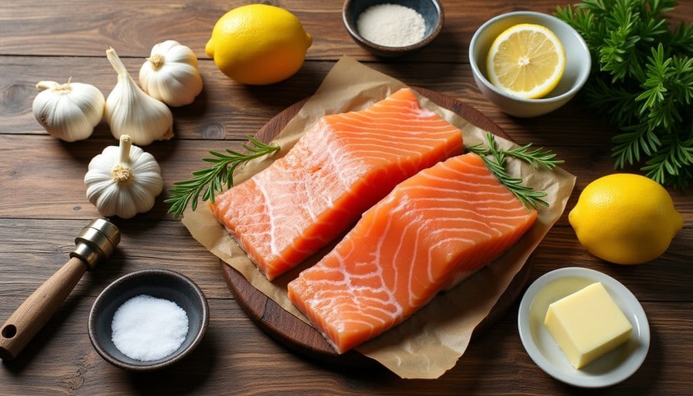 garlic lemon butter salmon