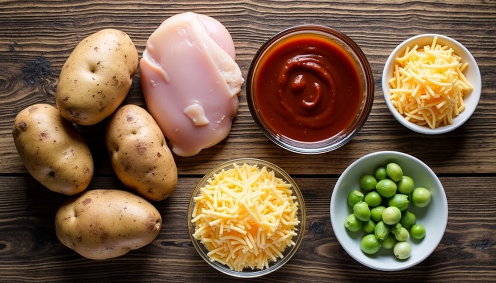 grilled chicken stuffed potatoes
