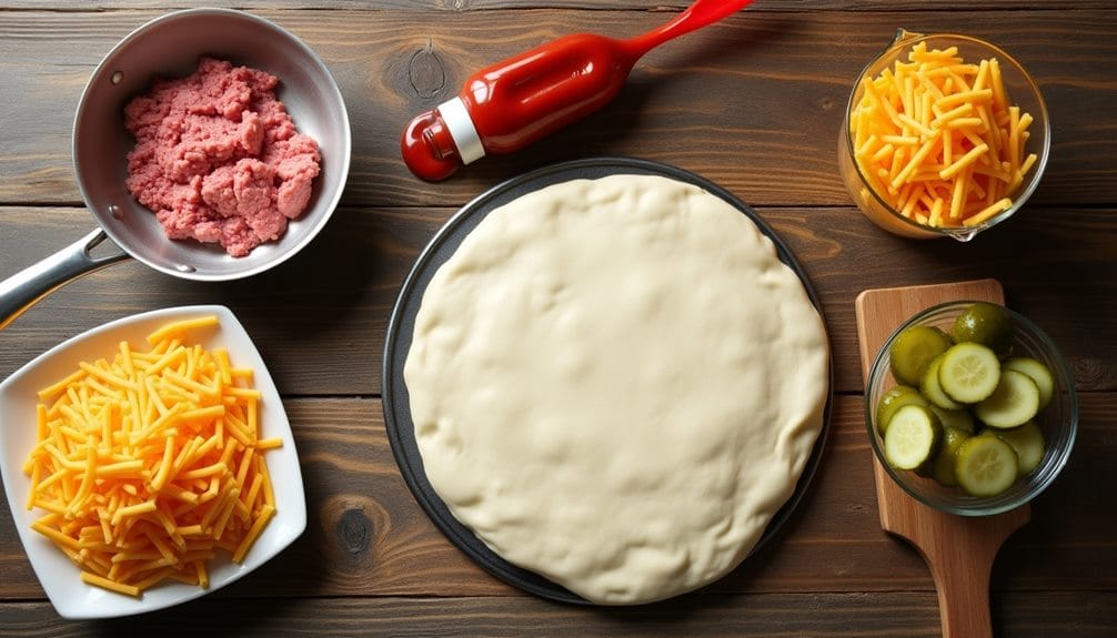 homemade cheeseburger pizza recipe