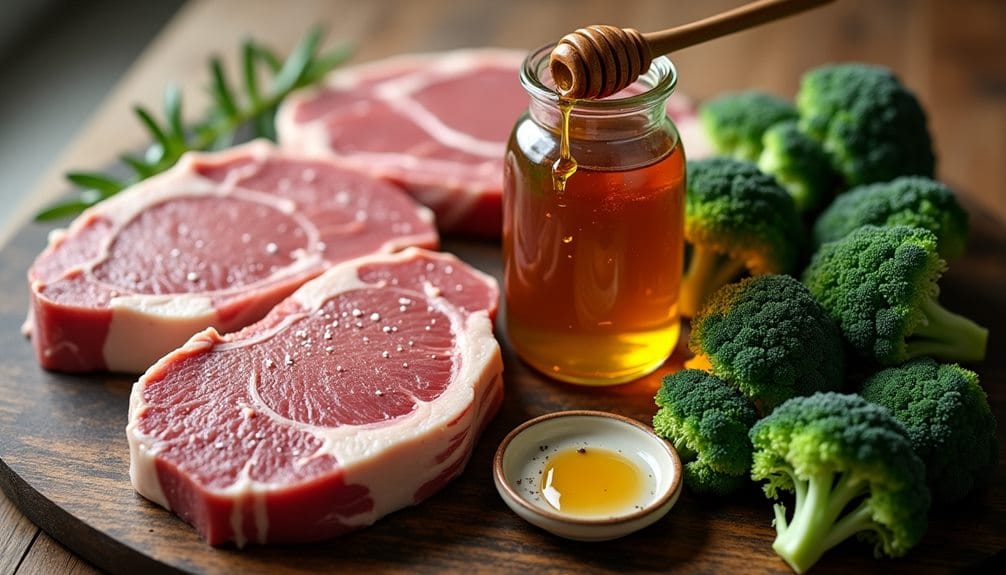 honey glazed pork chops