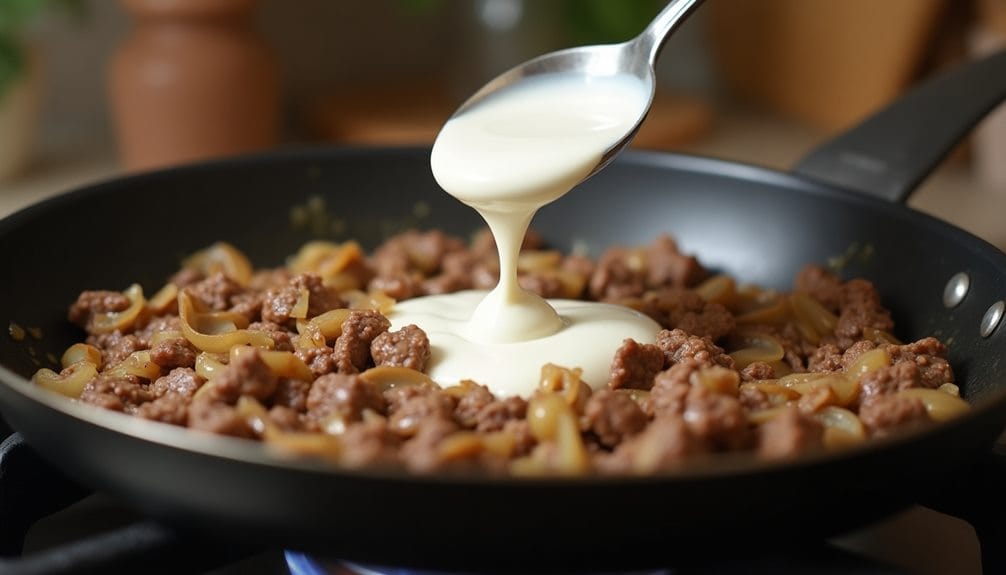 incorporating sour cream beef