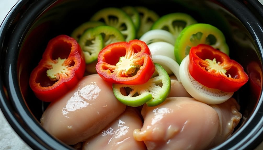 incorporating vegetables with chicken