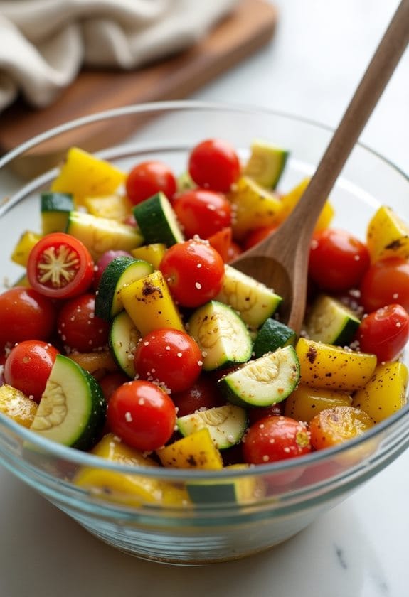 marinating vegetables preparation steps