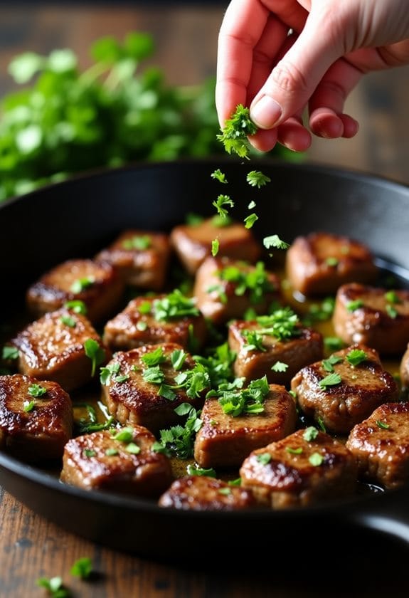 parsley garnish for steak