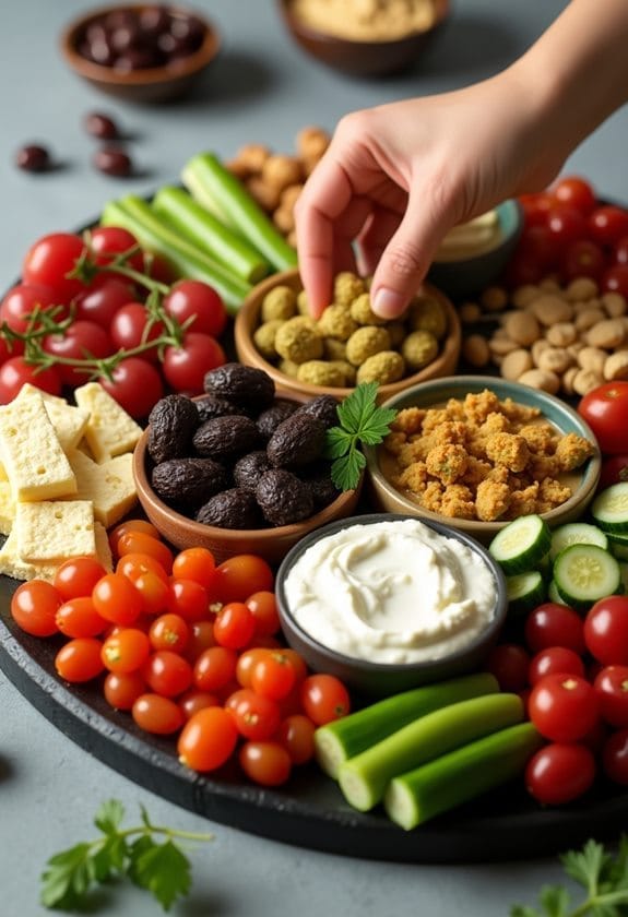 personalized mezze ingredient addition