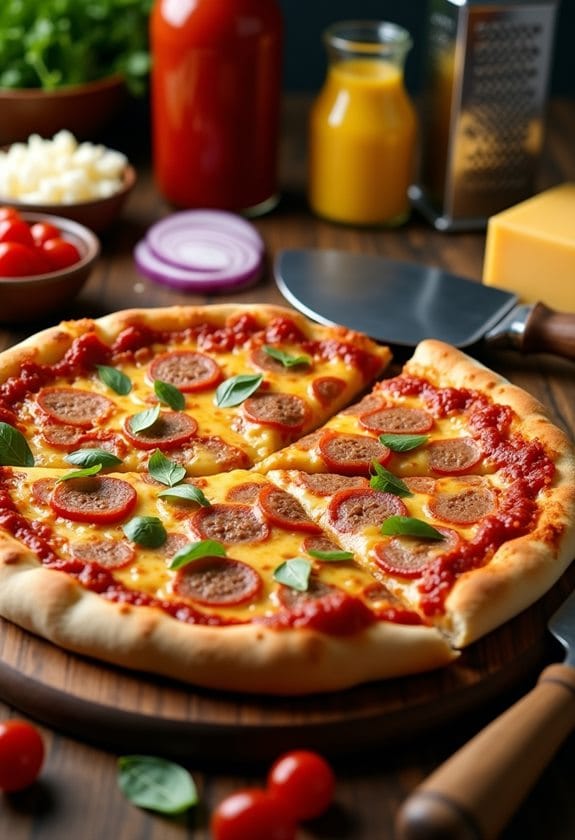 personalizing and presenting pizza