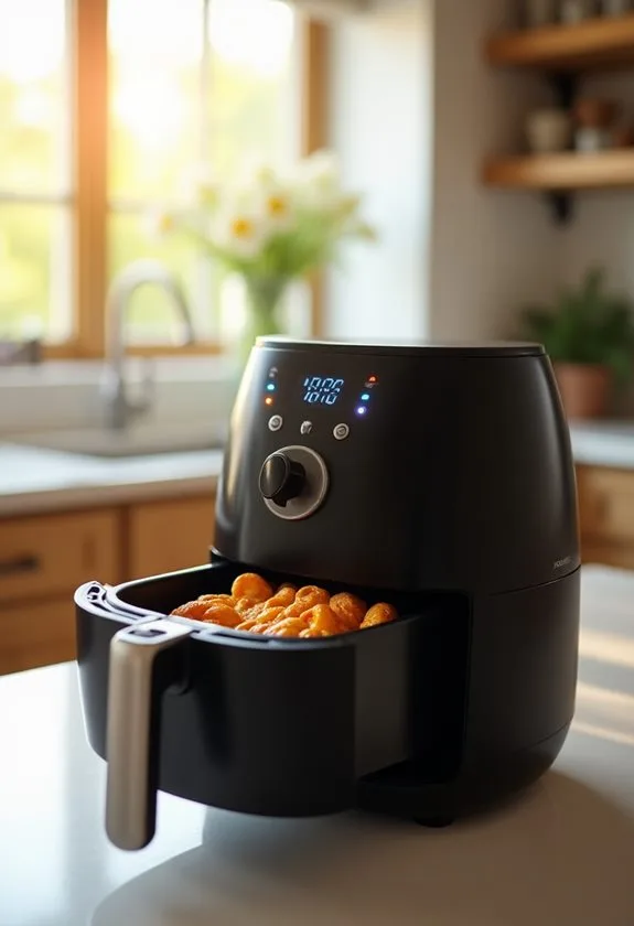 preheat air fryer ready
