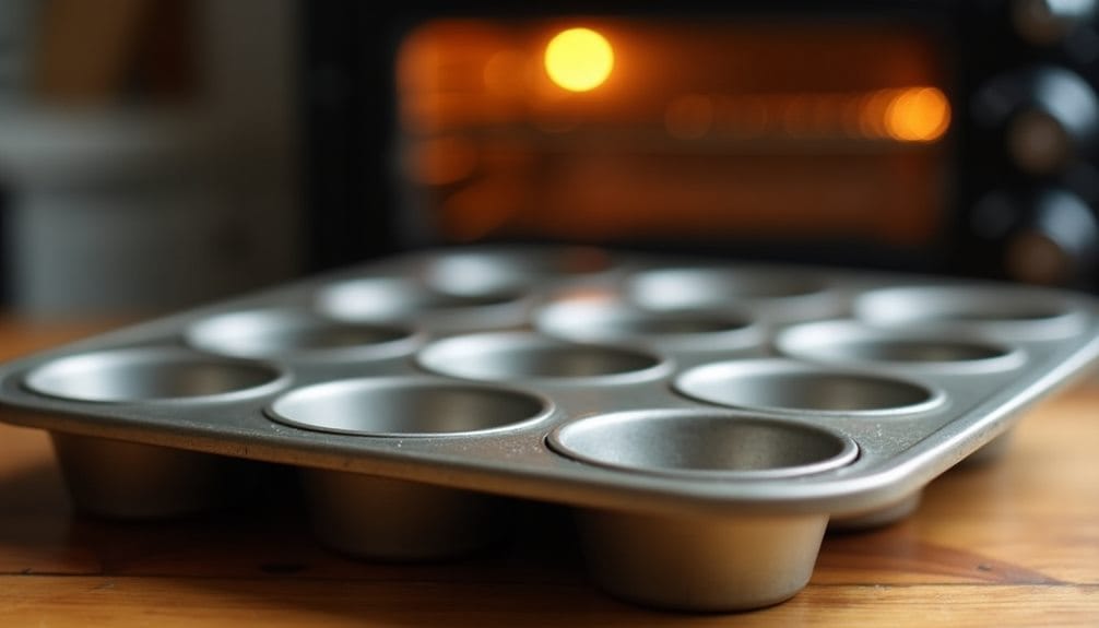 preheat and prepare muffin