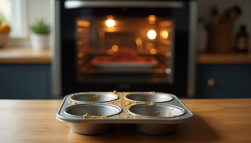 preheat oven grease tin