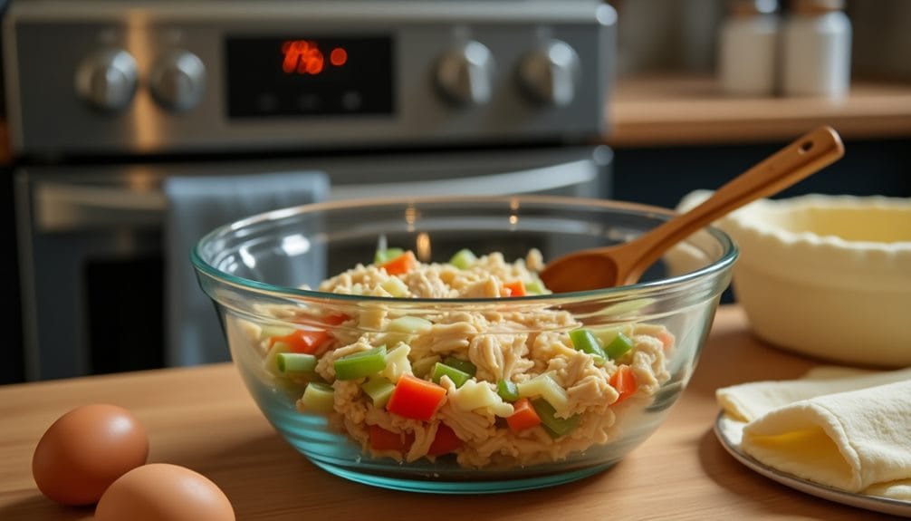preheat oven mix ingredients