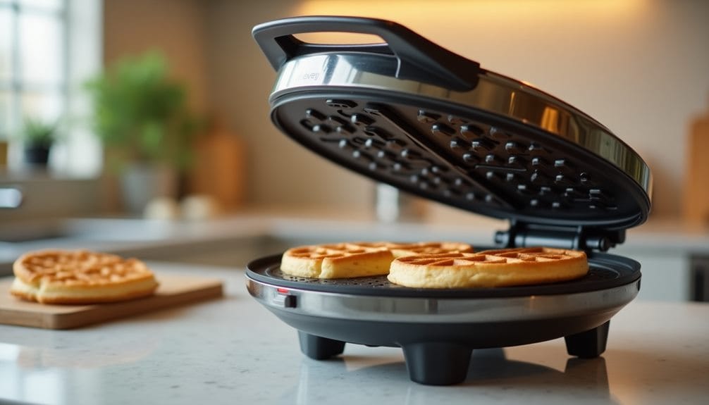 preheat waffle iron ready