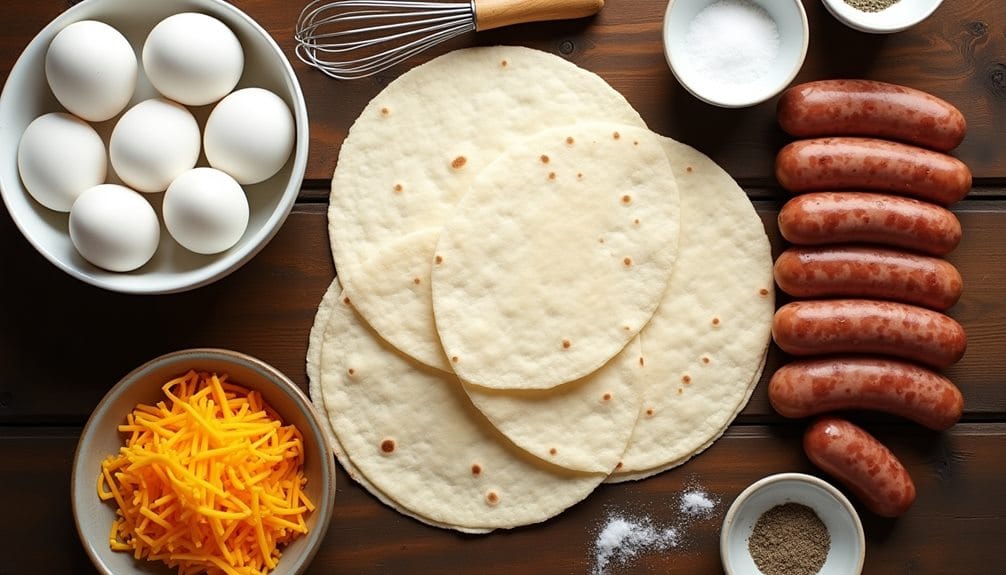 prep ahead breakfast burritos