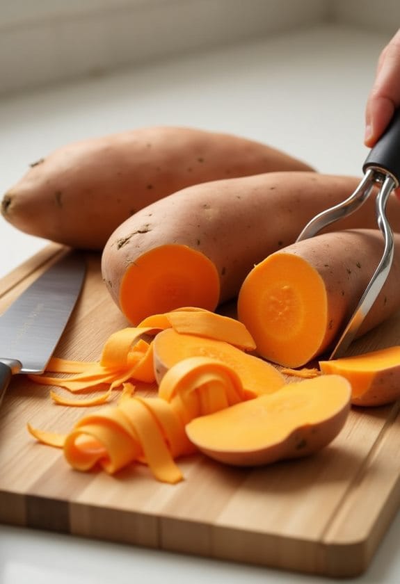 prepare potatoes for cooking