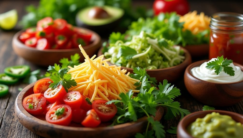 prepare toppings for assembly