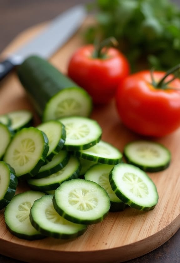 preparing fresh vegetable fillings