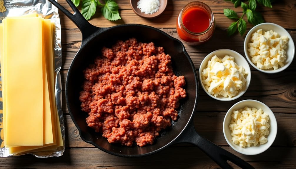 quick beef lasagna recipe