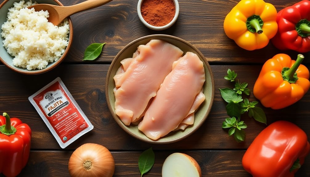 quick chicken fajita meal