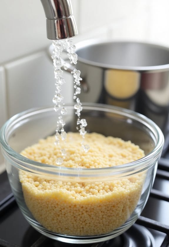 rinse quinoa then boil