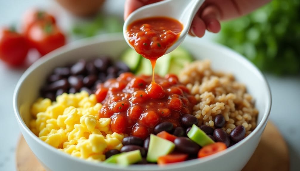 salsa topping preparation step