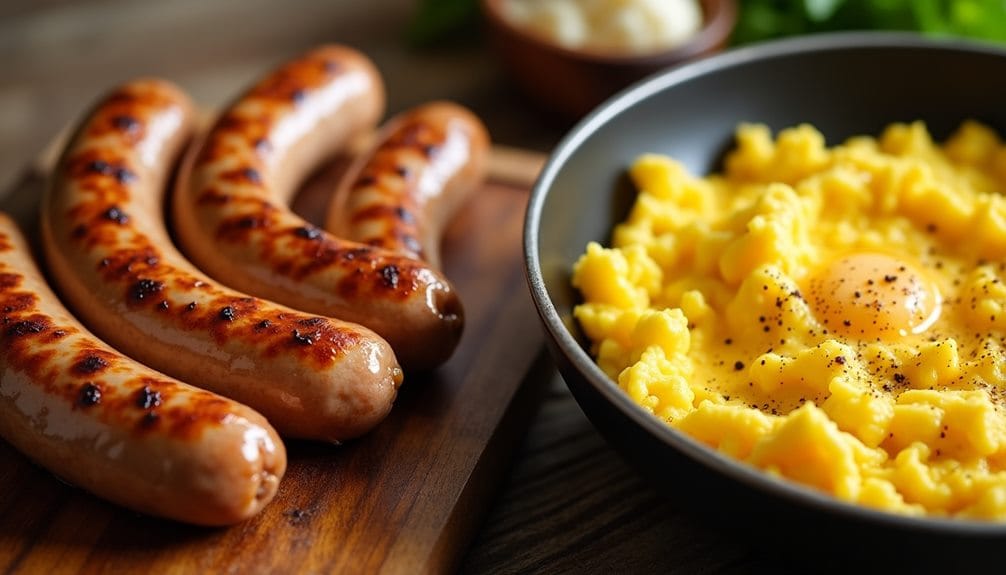 sausage and egg mix