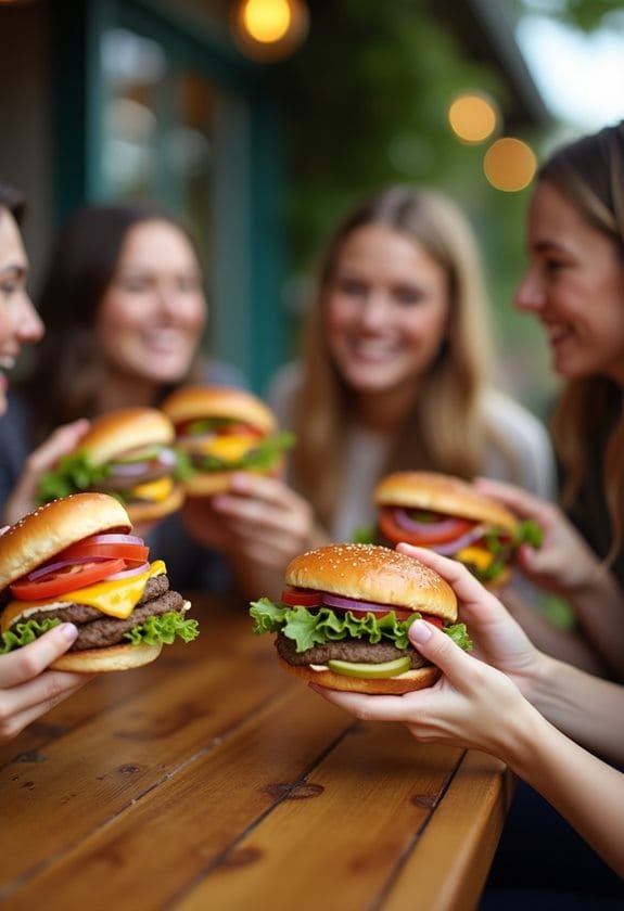savoring personalized burger creations