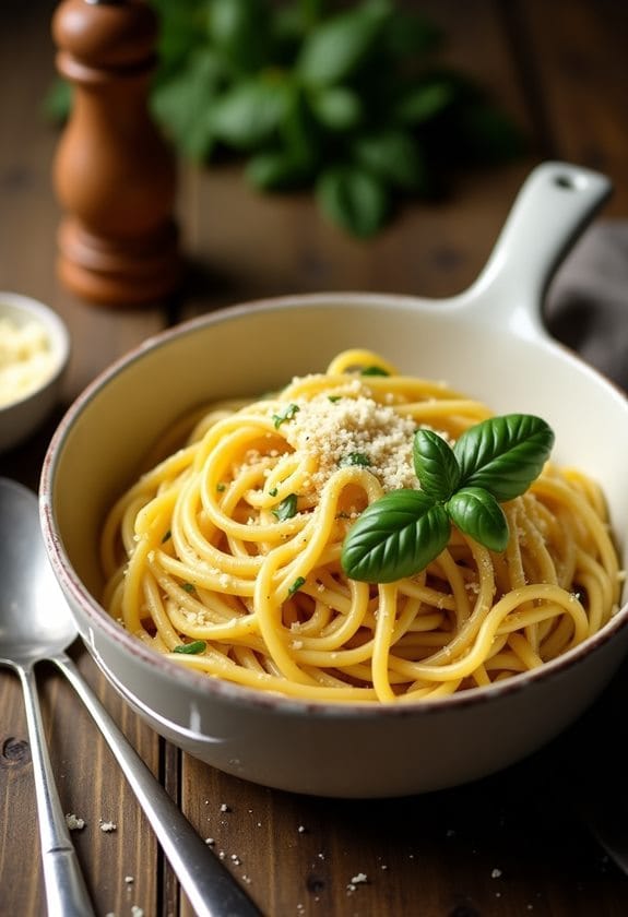 serve pasta right away