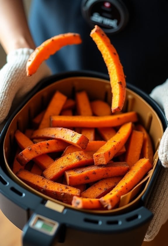 shake basket during cooking