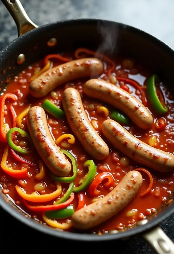 simmering ingredients for flavor