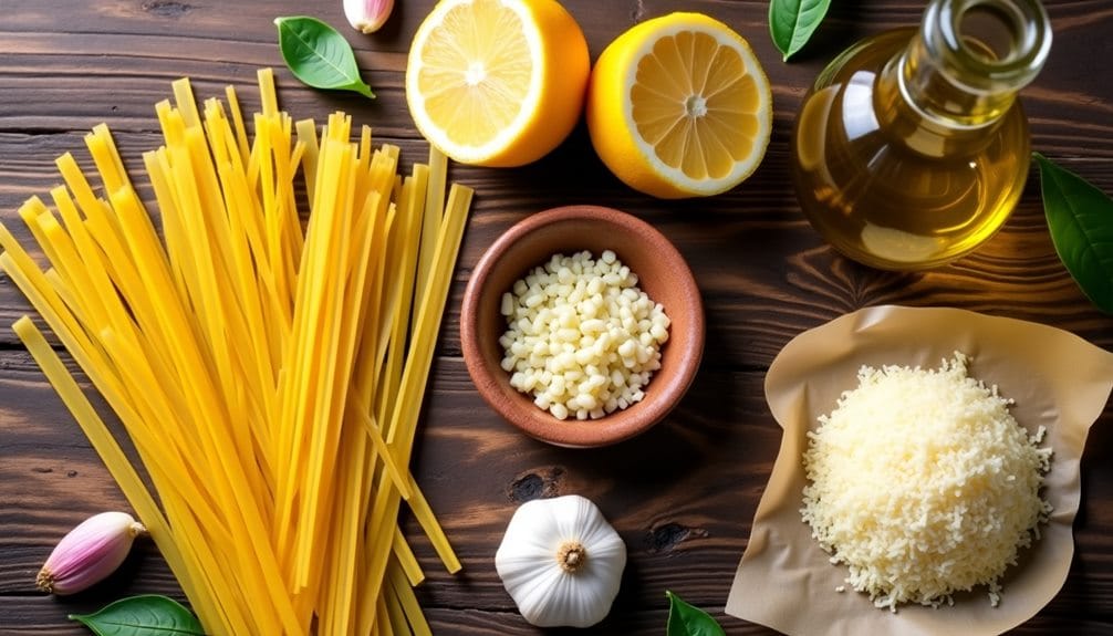 simple lemon garlic pasta