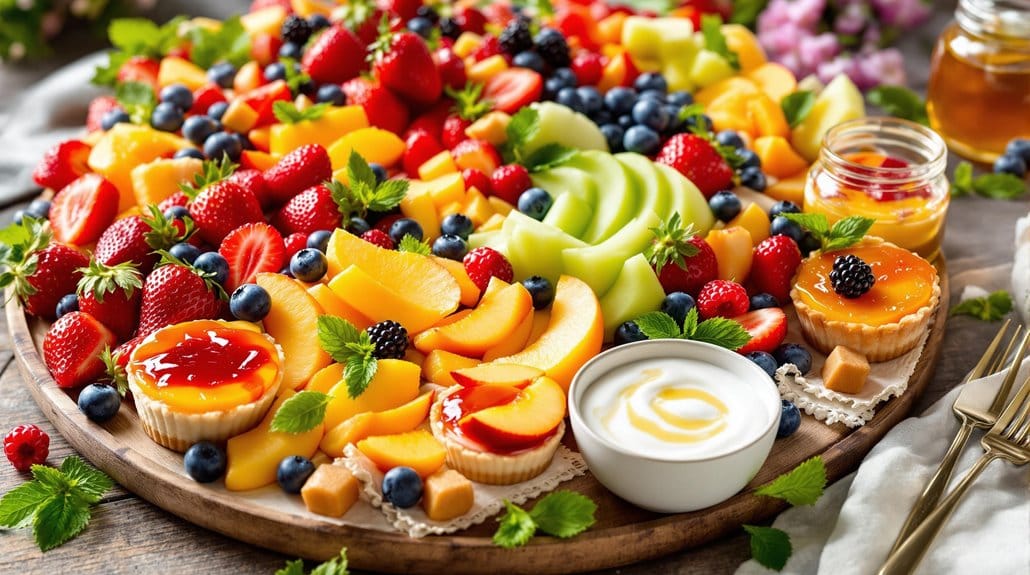 add dips and garnishes