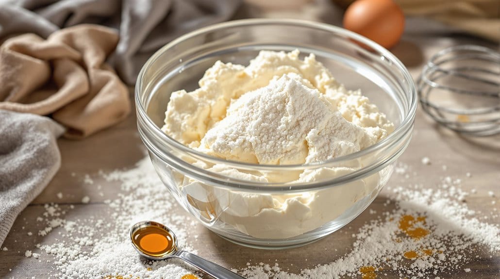 add sugar and vanilla