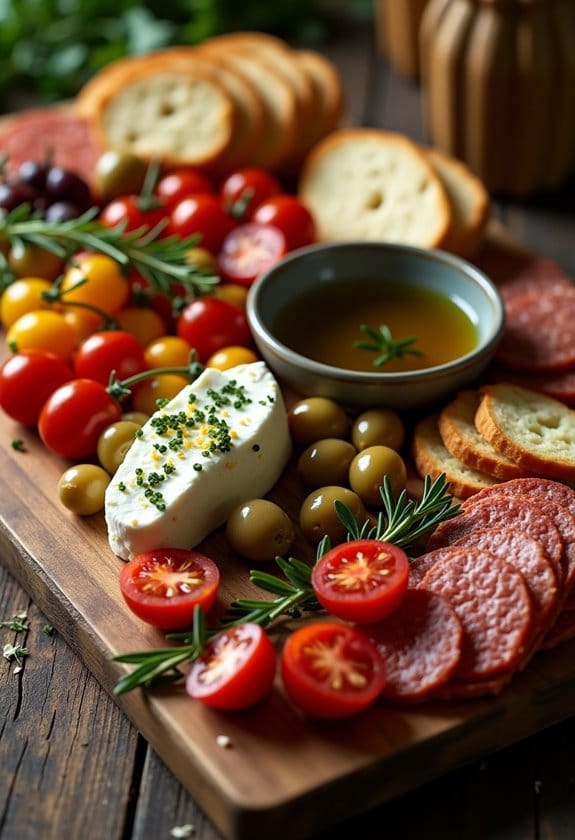 artfully arrange ingredients visually